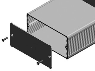 Compact aluminium instrument case for 100 mm eurocards