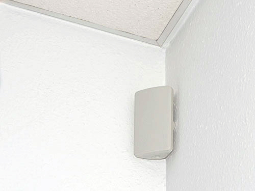 electronic IP55 protected case for mounting in corners.
