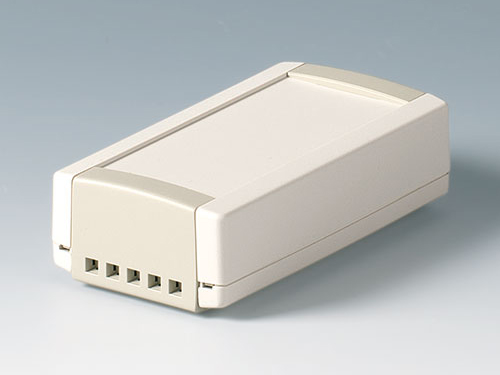 Screwless assembled enclosure with ventilation slots