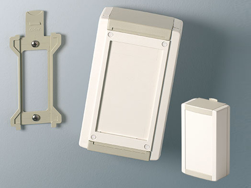 Screwless assembled enclosure adapted for wall mounting