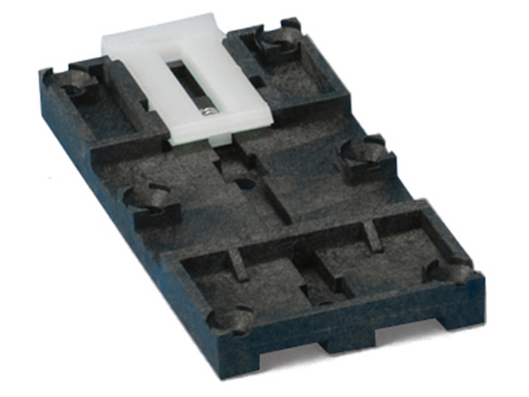 Universal DIN rail mounting plate for up to 5 kg units